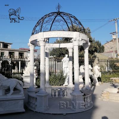 Китай White Marble Garden Wedding Gazebos Stone Roman Column Modern Pavilion Classic Spot Goods Factory продается