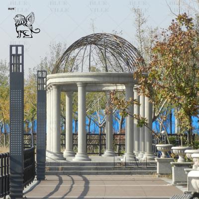 Китай Stone Marble Modern Gazebo Garden Roman Pillars Design Pavilion Decorative Outdoor Large Customized продается