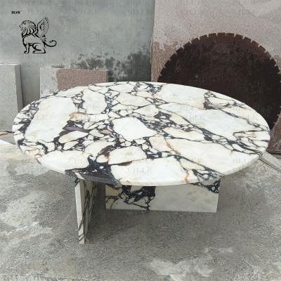 China Italian Marble Side Table Luxury Stone Coffee Table Living Room Furniture Home Decoration Design Villa for sale