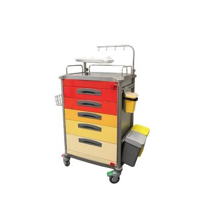 China Modern High Quality ABS Hospital Emergency / Trolley / Crash Trolley for sale