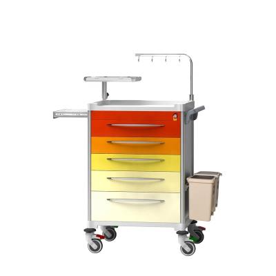 China Best Medicine Storage and Transport Solution Hospital Nursing Cart Medical Medication for Emergency for sale