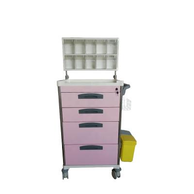 China Best Medical Trolley Prices Medicine Storage And Transport Solution Hospital Anesthesia Trolley For Patients for sale