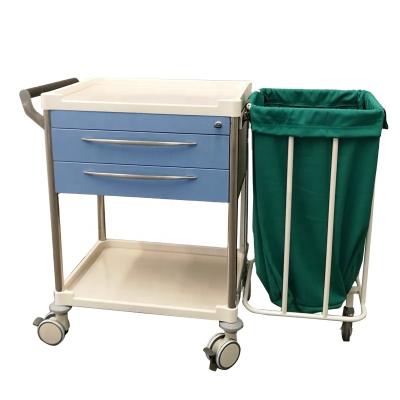 China Best Modern Medical Medicine Storage and Transport Solution Trolley Trolley Hospital ABS Laundry Cart for sale