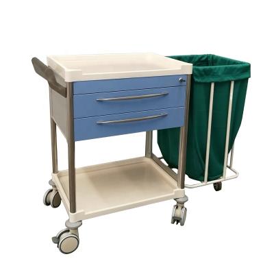 China Best Medicine Storage and Transport Solution Ergonomic Hospital Trolley Multifunctional Medical Laundry Cart for sale