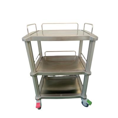 China Best Hospital Equipment Medicine Storage and Transport Solution ABS Instrument Trolley Cart Medical Trolley for sale