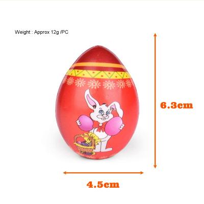 China New Hot Selling Toy Simulation Color Printing Decompression Slow Bound Egg Easter Egg Squishy Toys Gift New PU Decompression for sale