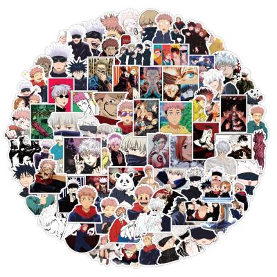 China 100PCS Cartoon Sticker Anime Jujutsu Kaisen Japanese Graffiti Stickers For Laptop Notebook Skateboard Computer Luggage Decal Sticker for sale