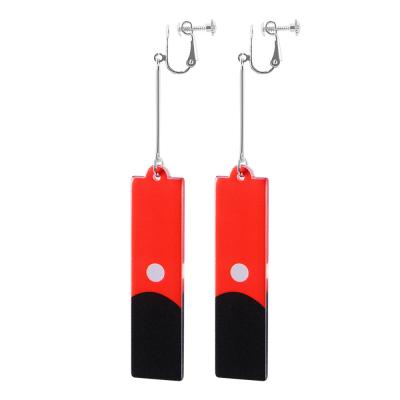 China Drama Performance Tokyo Avengers Izana Kurokawa Drop Earrings Anime Cosplay Hanafuda Acrylic Dangle Ear Clip For Men Props Jewelry Accessories for sale