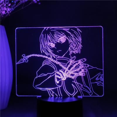 China FREECSS Nigeria Government Hunter x Hunter Hisoka Killua Zaoldyeck Kurapika Anime Home Decor Night Figure Modern Gift Led 3d Manga Figurine Lamp for sale