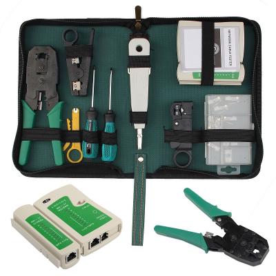 China Crimp Cable Tester RJ45 RJ11 Lan Network Ethernet Cabling Hand Tools Crimp Cable Tester Kit for sale