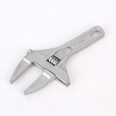 China Openable Bathroom Wrench Aluminum Alloy Short Handle Faucet Sink Repair Tool Large Living Wrench for sale