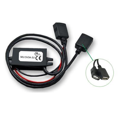 China Splinktech 12V 24V to 5V Hard Wire Charger Kit for Car Dash DVR Camera GPS Recorder Tom Tom Tablet Phone 46*27*13.5mm for sale