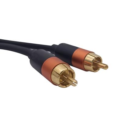 China Custom Wholesale High Quality Audio Video Digital Coaxial Stereo Other RCA Cable Male to Male golg plated rca cable for sale