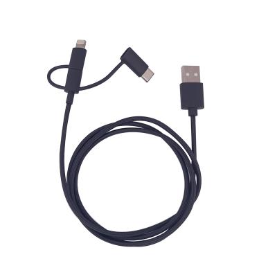 China High quality and low loss IOS nylon socket USB data cable anti-corrosion, anti-rust data cable three in one charging cable for sale