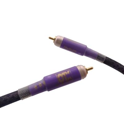 China Other hot sale high quality open silver plated rca digital coax cable polyester 18AWG bare copper chews for sale