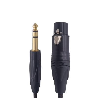 China Other 4.5mm Male To Female Audio Stage Cable 22AWG Bare Copper Gold Plated Connector Microphone Audio Cable for sale