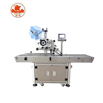 China Beverage Straight Line Top Labeling Machine For Small Box for sale