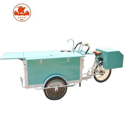 China Mobile Vegetable Processing Factory Street Tricycle Food Delivery Cart Bike for sale