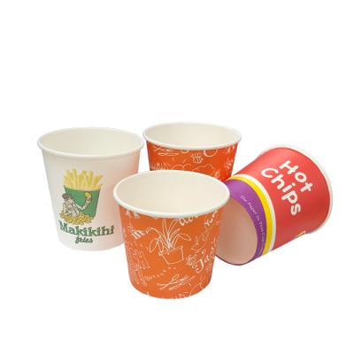 China Newly Style Disposable Take Out Chips Paper Cup Hot Disposable for sale