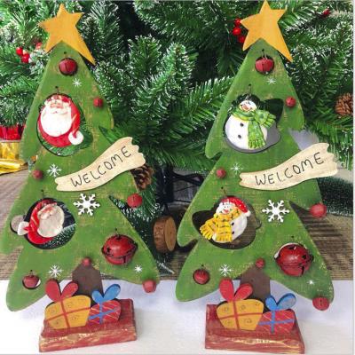 China Creative China Christmas Decorations Retro Wooden Christmas Decorations for sale