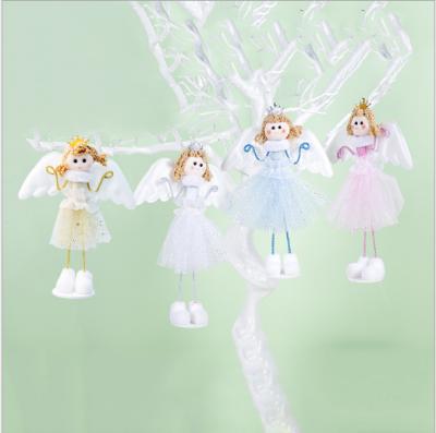 China Cunjie 2019 Christmas Home Decor Christmas Decoration Cute New Item Angel in Yarn Skirt Decoration Christmas Girl Gift for sale