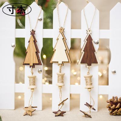 China 2019 Hot Sale Christmas Deoration Star Christmas Item Decorative Wooden Christmas Tree Decoration for sale