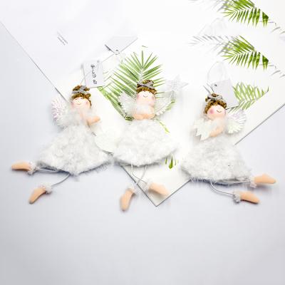 China 2019 New Christmas Deoration Item Cloth Angel Hanging Ornament Christmas For Christmas Tree Decoration Party Gift for sale