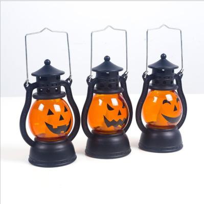 China Halloween Decoration Amazon Hot Sale Halloween Pumpkin Lanterns Led Atmosphere Funny Face Lamp for sale