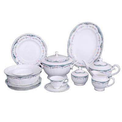 China Color Box Bone China Dinner Set Customized Modern Customized Viable Packing Space Technique Modern Vacation Bone China Dinner Set for sale