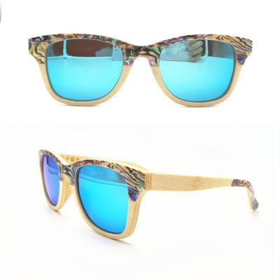 China Natural Cork Wood Polarized Sunglasses Women Men Fashion Sun Glasses Seashell Frame for sale