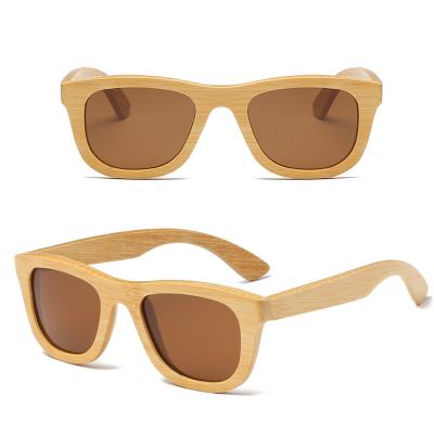 China Fashion Sunglasses Polarized Wooden Bamboo Women Sunglasses Square Polaroid For Eyewear 2018 Sun Glass Floor Mirror Women Men Retro Handmade for sale