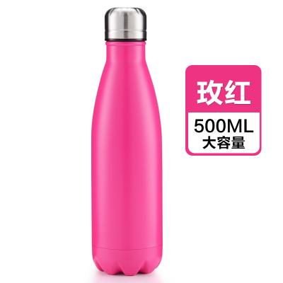 China 500ml Double Wall Stainless Steel Water Bottle Viable Insulated Thermos Vacuum Flask Sports Cola Bottle for sale