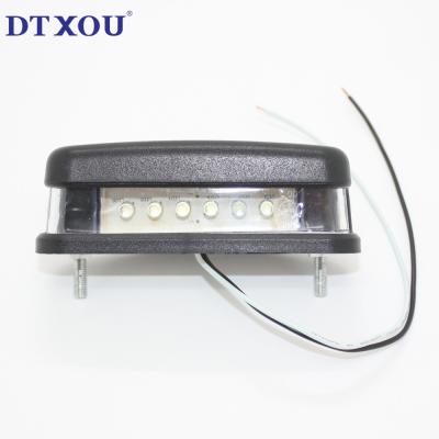 China Universal 12v White 6 Led Car License Plate Light for Suv Auto Rv Truck Trailer Lamps for sale