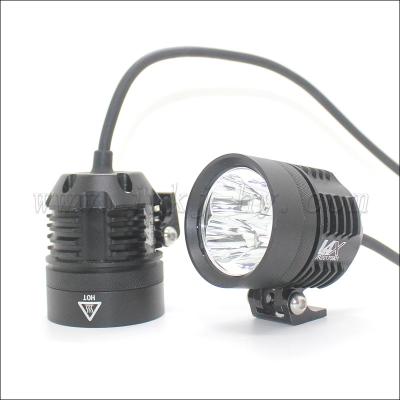 China Strengthening Aluminum Alloy Led L6X Motor Lamp 60 Watt Purple Glass Motorcycle Light for sale