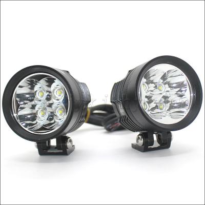 China Chip XML/XPL/SST-20 Motorcycle Headlight OE No. E-40W L4X SpotLamp 143.5*143.5*86.4mm for sale