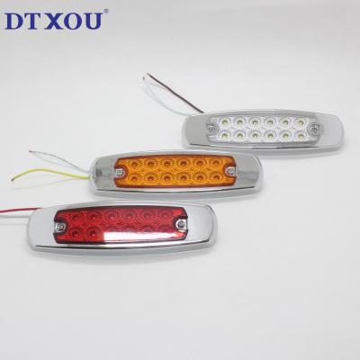 China Mini Fog Driving Lights White Amber Red Led Truck Tail Light For Offroad Truck Trailer Led Side Marker Warning Light 12v 24v for sale