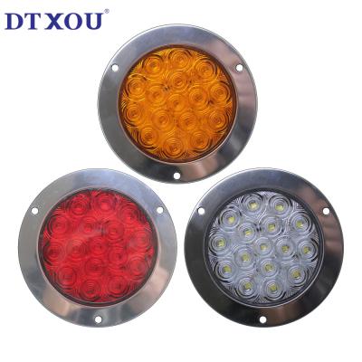 China 4inch Round LED Tractor Tail Light with ABS Housing and 2021 OE NO. in Red Amber White for sale