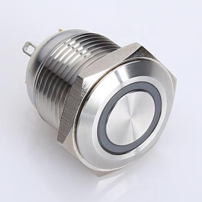 China 2021 New Products Stainless Steel Push Button IK08 Flashing Switch Stainless Steel IP65 for sale