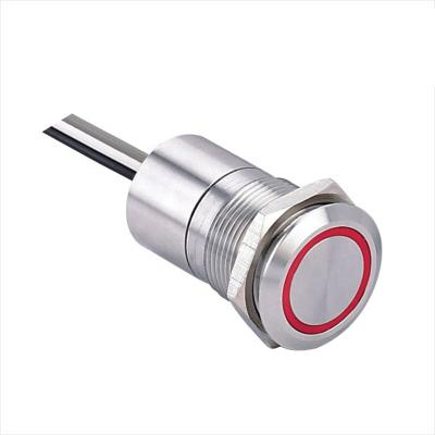 China Industry / Momentary Dual-color 1NO LED Capacitive Touch Switches Newly 19mm Household Appliances / etc. high quality for sale