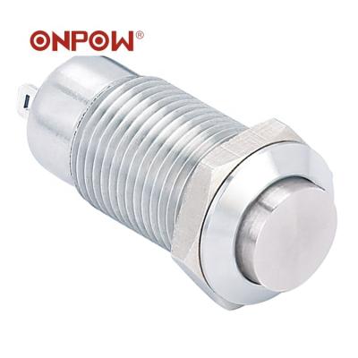 China 1NO Button 12mm 1NO SPDT Metal Stainless Steel Latching Push Button Switch Latch Since 1988 (CE, ROHS) ONPOW for sale