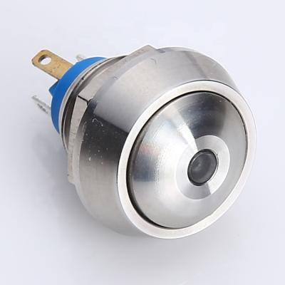 China Momentary Push Button 1NO SPST Momentary 1NO ONPOW 12mm LED Illuminated Push Button Switch (CE, ROHS) for sale