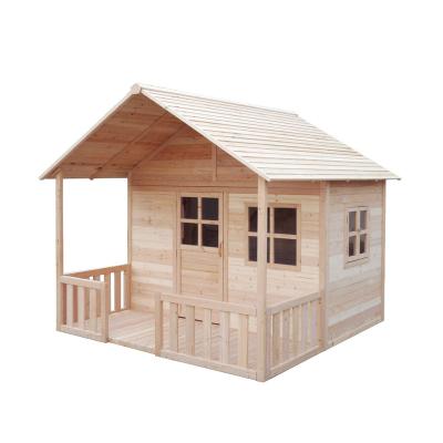 China Large Outdoor House Easily Assembled Natural Wood Backyard for sale