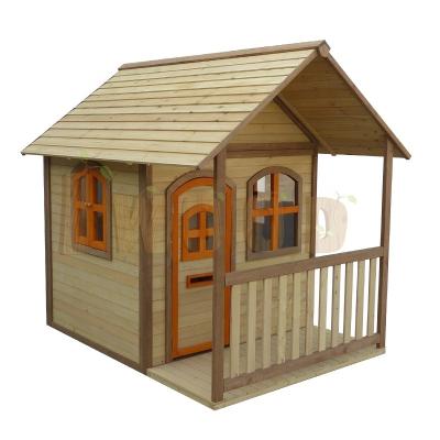 China Easily Assembled Premium Quality Fir Wall View Item Waterproof Canadian Cubby House Wooden Outdoor Theater House Promotion Sets Roof for sale