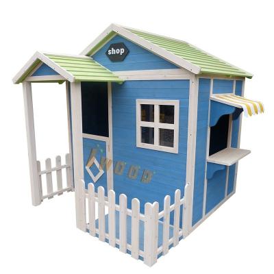 China Easily Collected Kids Garden Patio Playhouse Kids Outdoor Wooden Playhouse for sale