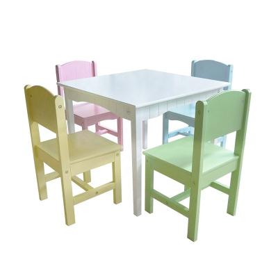 China Wooden Table Chair Kids Furniture Set Kids Bedroom Table Chair Kids Furniture Set for sale