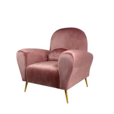 China Modern Armchair Sofa Chair For Sale Simple Luxury Living Room Furniture Pink (Other) High Quality Best Price Adjustable for sale