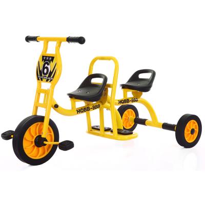 China Cheap eco-friendly material kids tricycle kids tricycle two twin seat/double twins kids tricycle/twin kids tricycle for sale