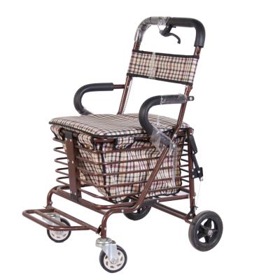 China Rustproof + Durable Folding Shopping Trolley Cart For Elderly People for sale