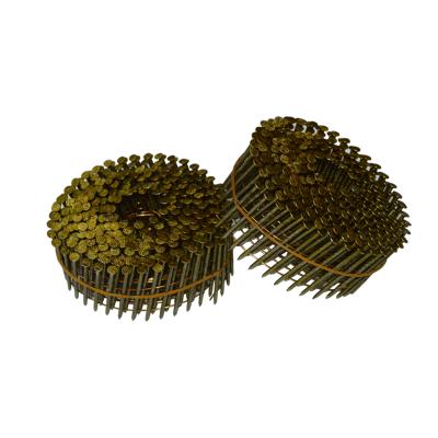 China Flat Surface Sale Guaranteed Quality Common Fasteners Tools Quality Steel Coiled Nails for sale