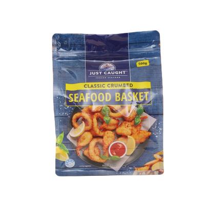 China Food Custom Printed 50g 250g 500g 1kg Stand Up Flat Bottom Pouch Packaging Wholesale FOOD PE Bag With Zipper for sale